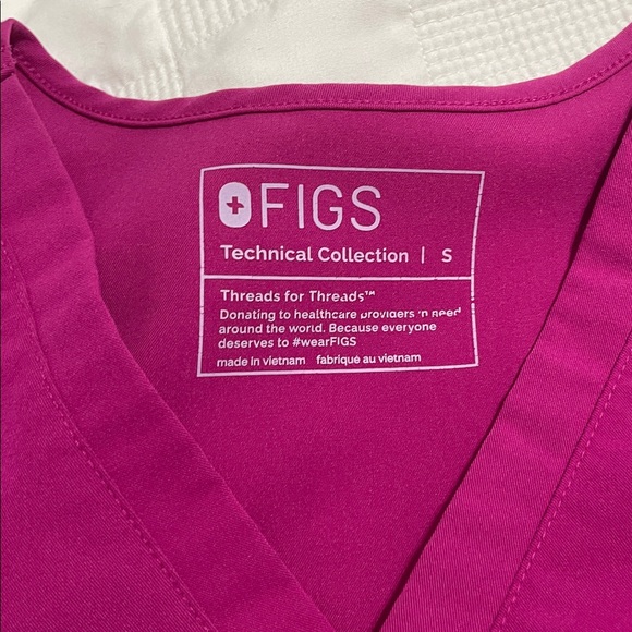 FIGS Bottoms Only In Magenta - Picture 3 of 5